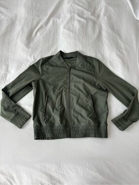 Banana Republic Olive Green Bomber Jacket XS